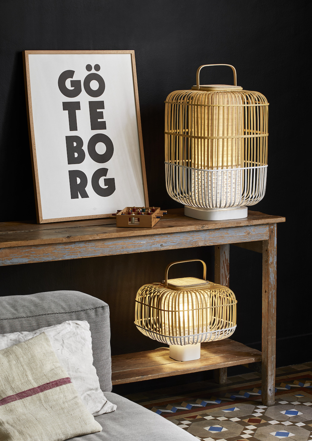 Lampe a poser Bamboo Square en bambou au design naturel par Arik Levy x Forestier Lampe a poser Bamboo Square en bambou au design naturel par Arik Levy x Forestier
