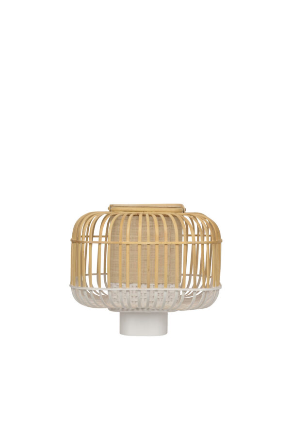 Lampe a poser Bamboo Square en bambou au design naturel par Arik Levy x Forestier