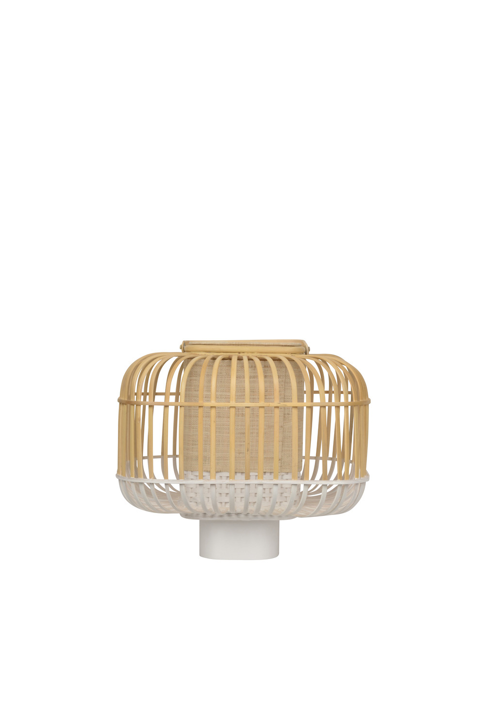 Lampe a poser Bamboo Square en bambou au design naturel par Arik Levy x Forestier