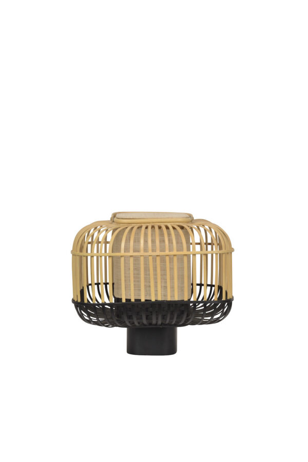 Lampe a poser Bamboo Square en bambou au design naturel par Arik Levy x Forestier