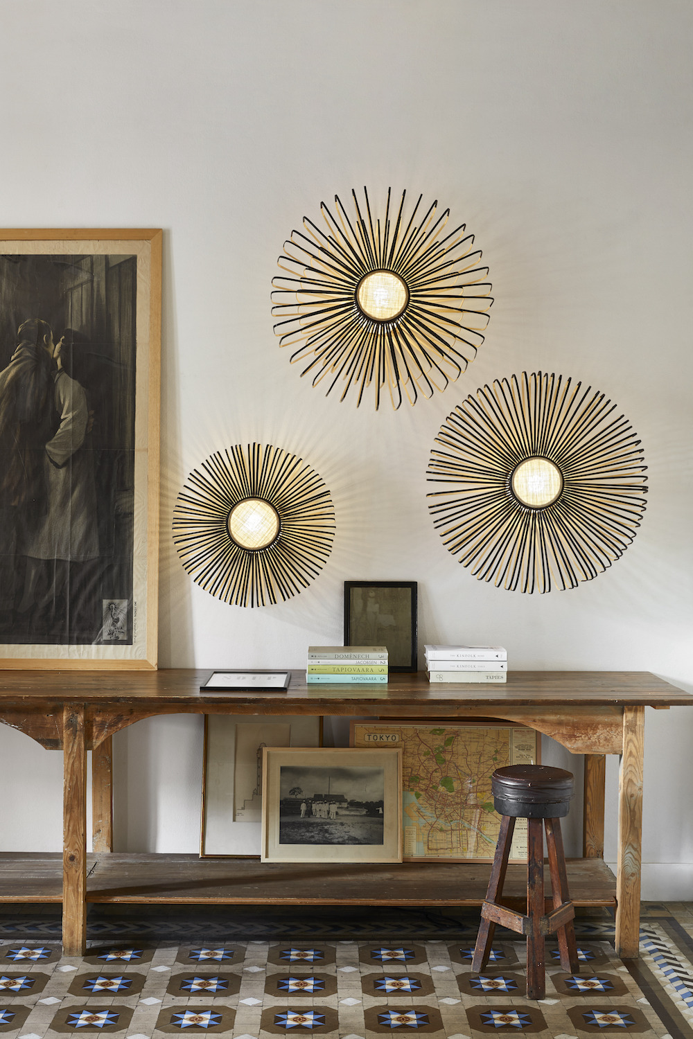 Applique Bamboo XXL Up en bambou au design naturel par Arik Levy x Forestier Applique Bamboo XXL Up en bambou au design naturel par Arik Levy x Forestier