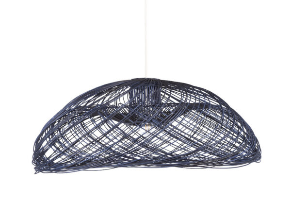 Suspension Satelise en rotin au design naturel par Elise Fouin x Forestier