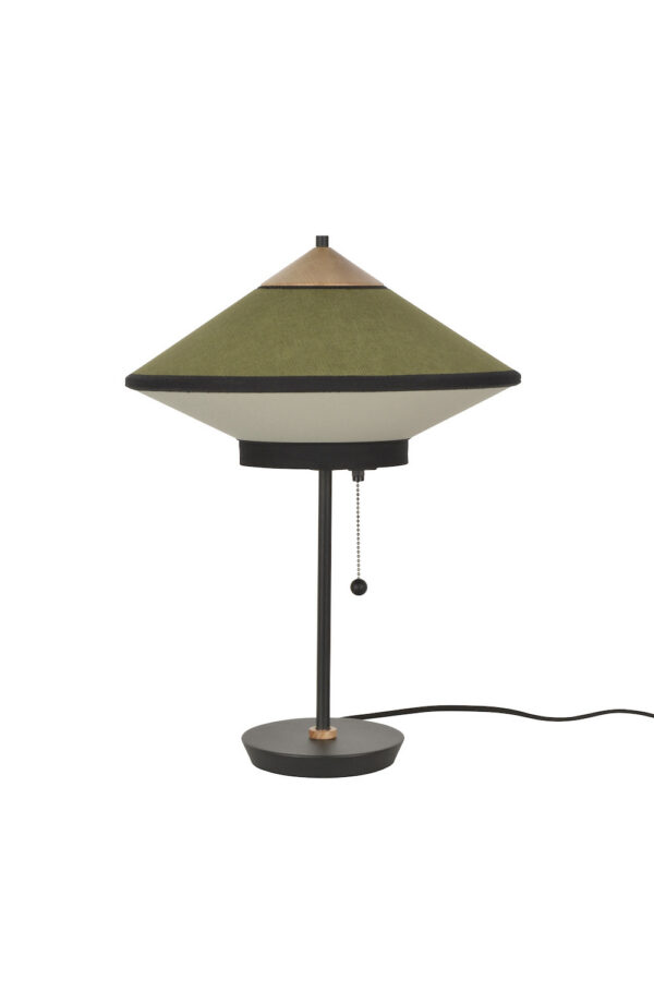 Lampe à poser Cymbal en tissu au design chic par Jette Scheib x Forestier