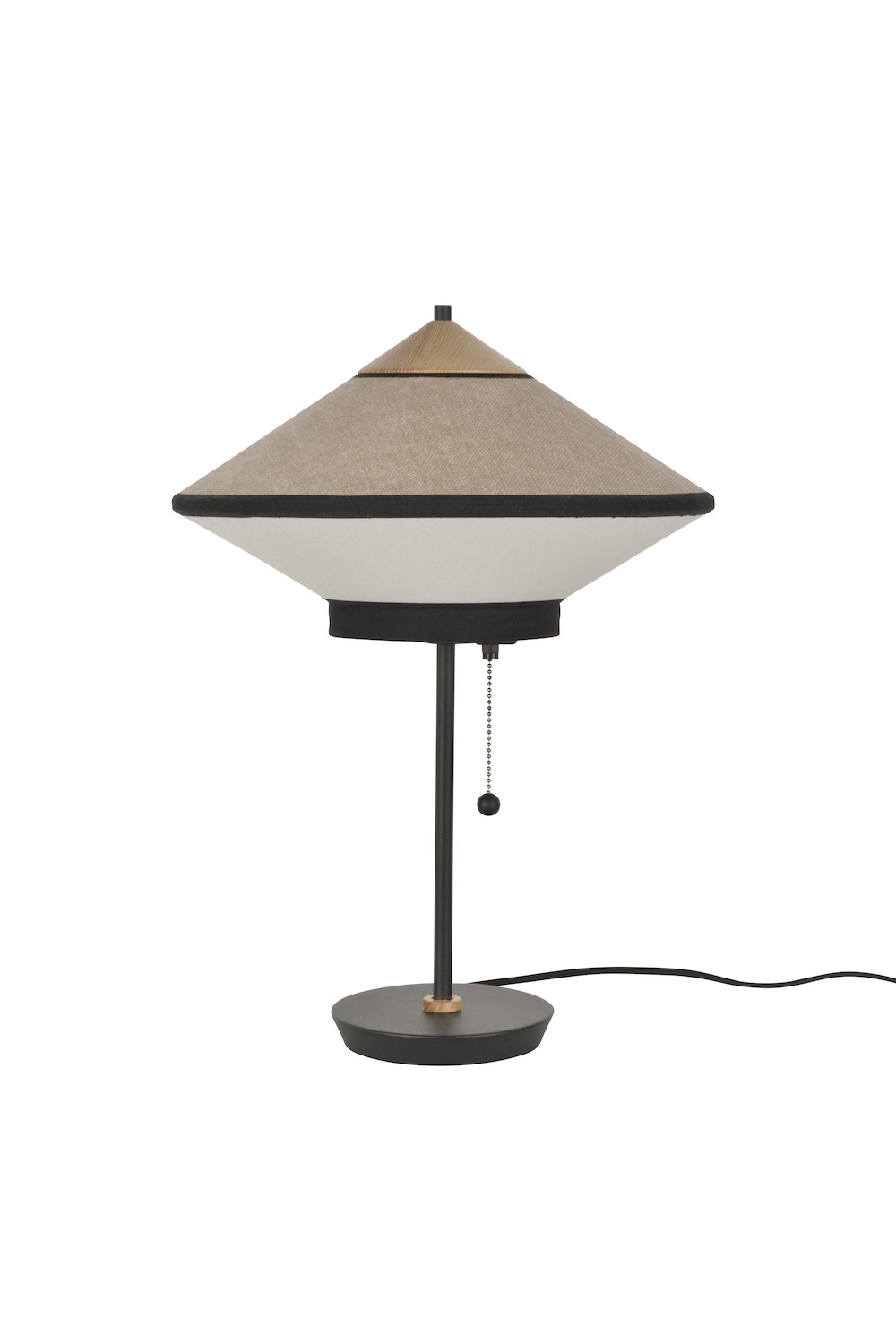 Lampe à poser Cymbal en tissu au design chic par Jette Scheib x Forestier