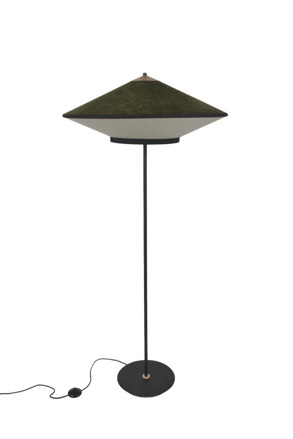 Lampadaire Cymbal en tissu au design chic par Jette Scheib x Forestier