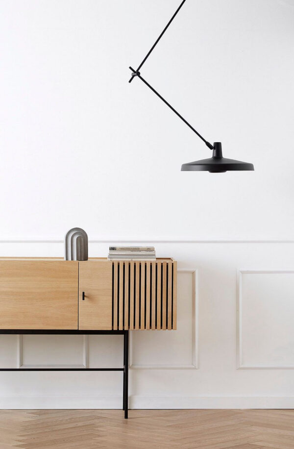 Plafonnier 45 Arigato en acier au design industriel par Grupa
