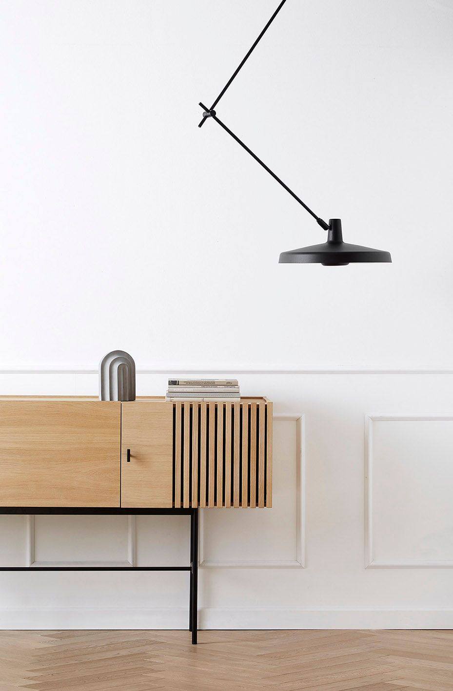 Plafonnier 45 Arigato en acier au design industriel par Grupa