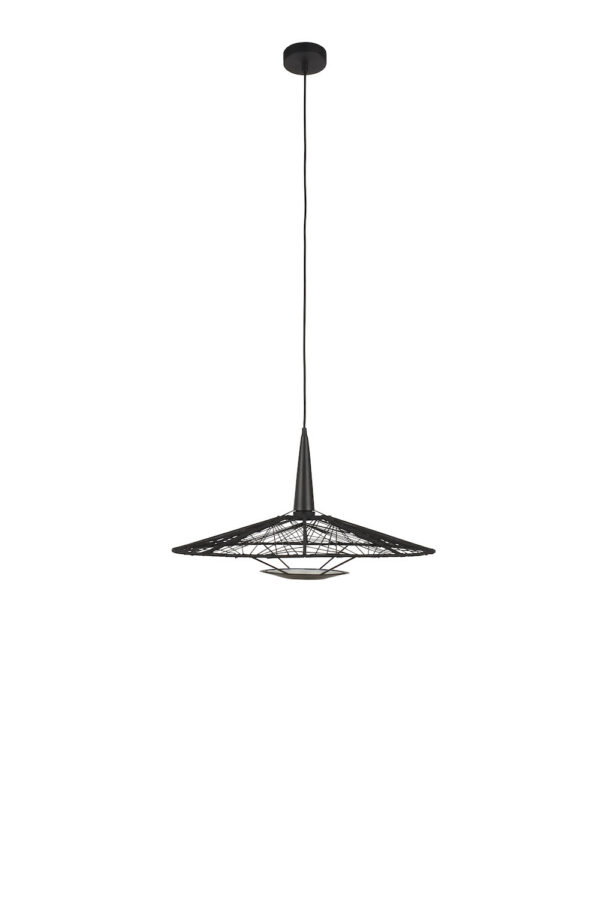 Suspension Carpa en métal au design graphique par Jette Scheib x Forestier