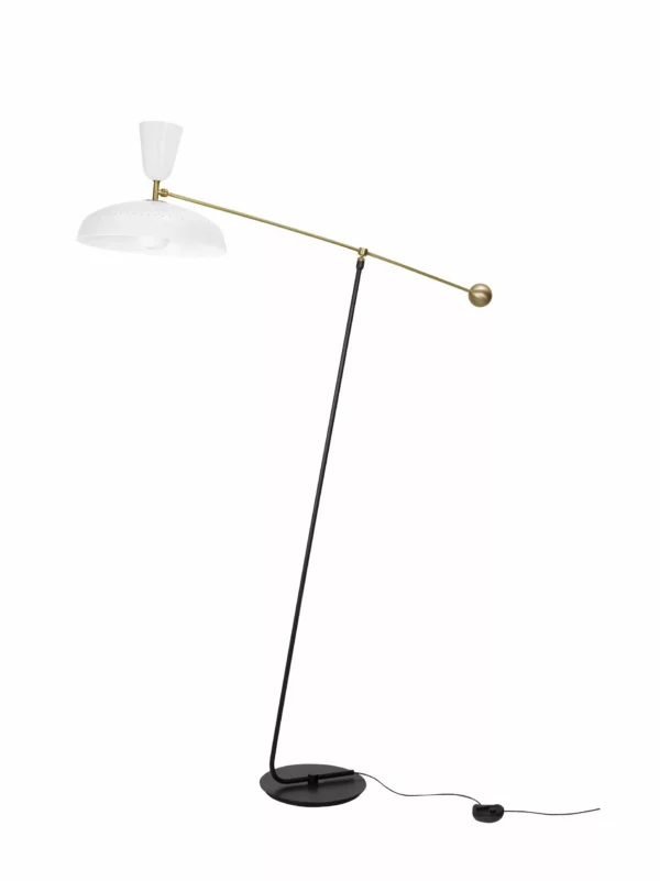 Lampadaire G1 en métal au design industriel par Pierre Guariche x Sammode