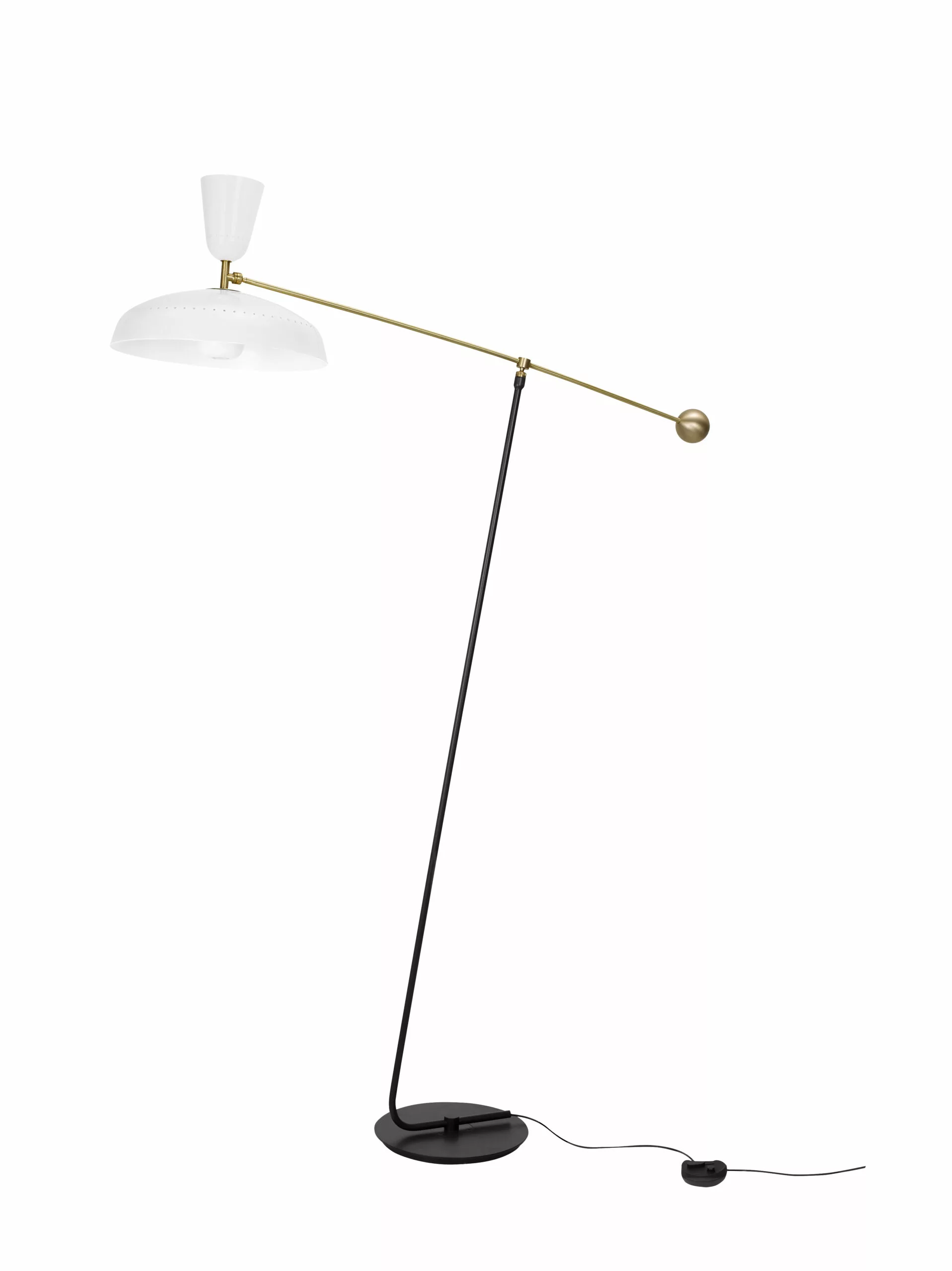 Lampadaire G1 en métal au design industriel par Pierre Guariche x Sammode