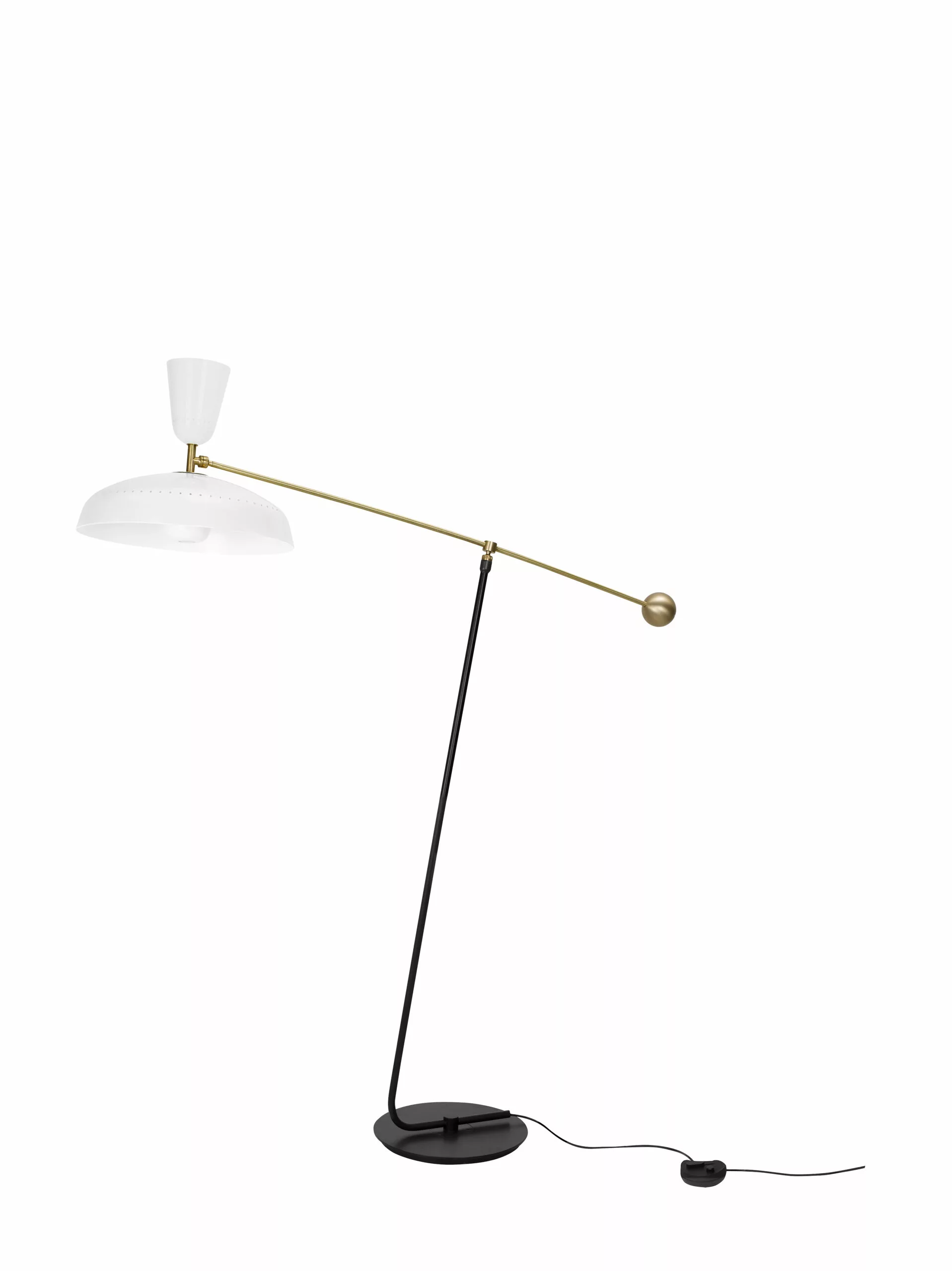 Lampadaire G1 en métal au design industriel par Pierre Guariche x Sammode