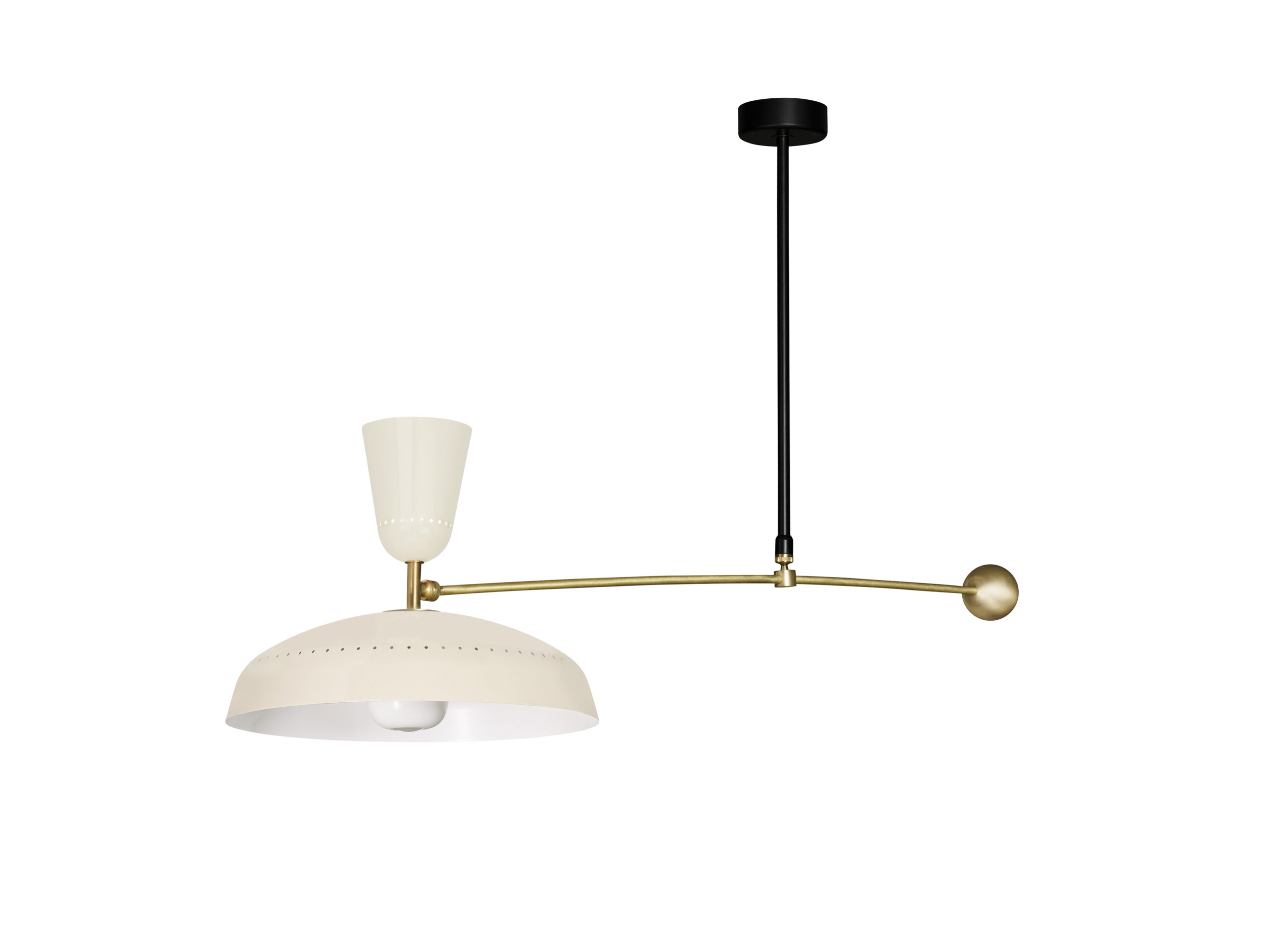 Plafonnier G1 en métal au design industriel par Pierre Guariche x Sammode