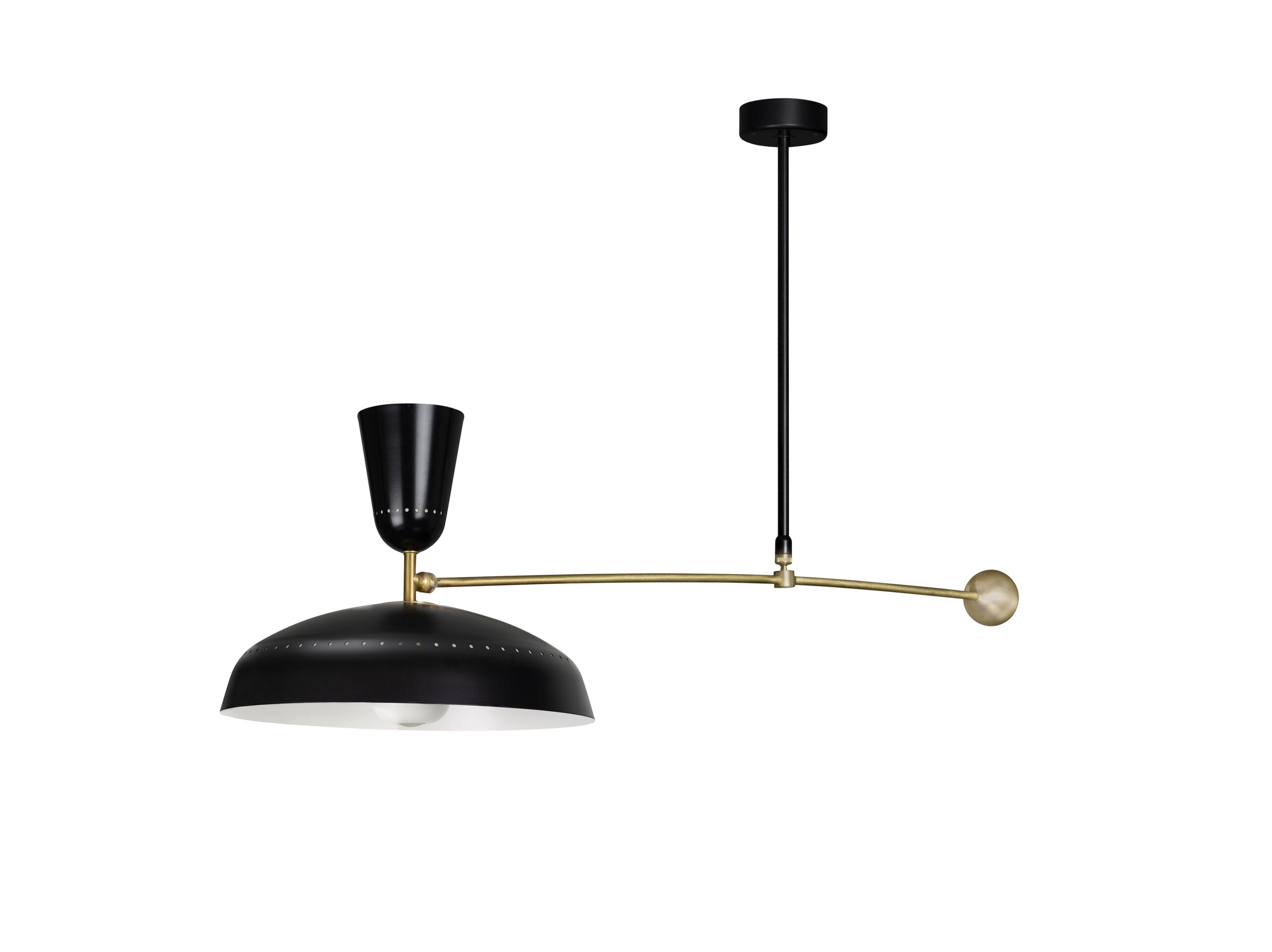 Plafonnier G1 en métal au design industriel par Pierre Guariche x Sammode
