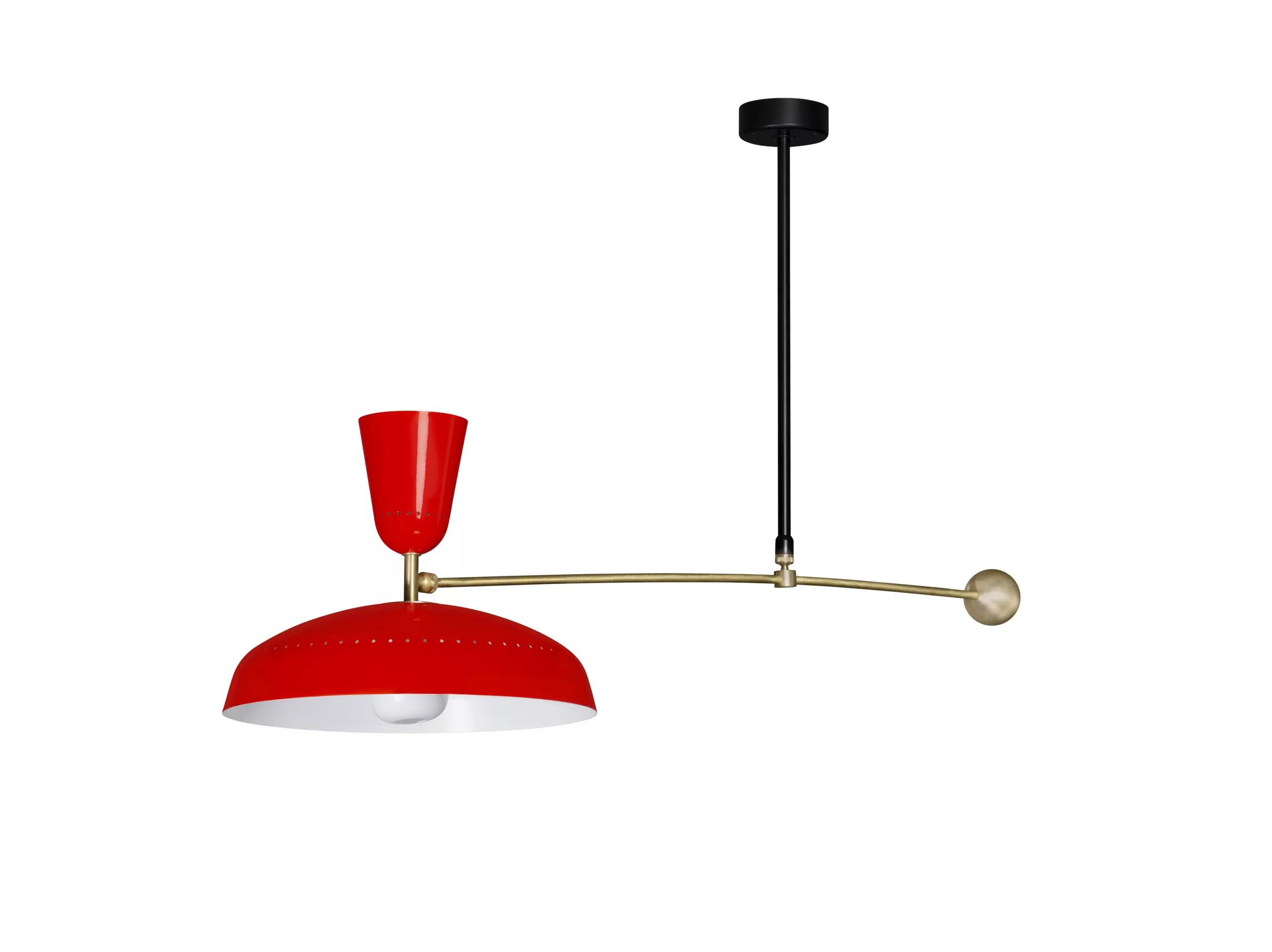 Plafonnier G1 en métal au design industriel par Pierre Guariche x Sammode