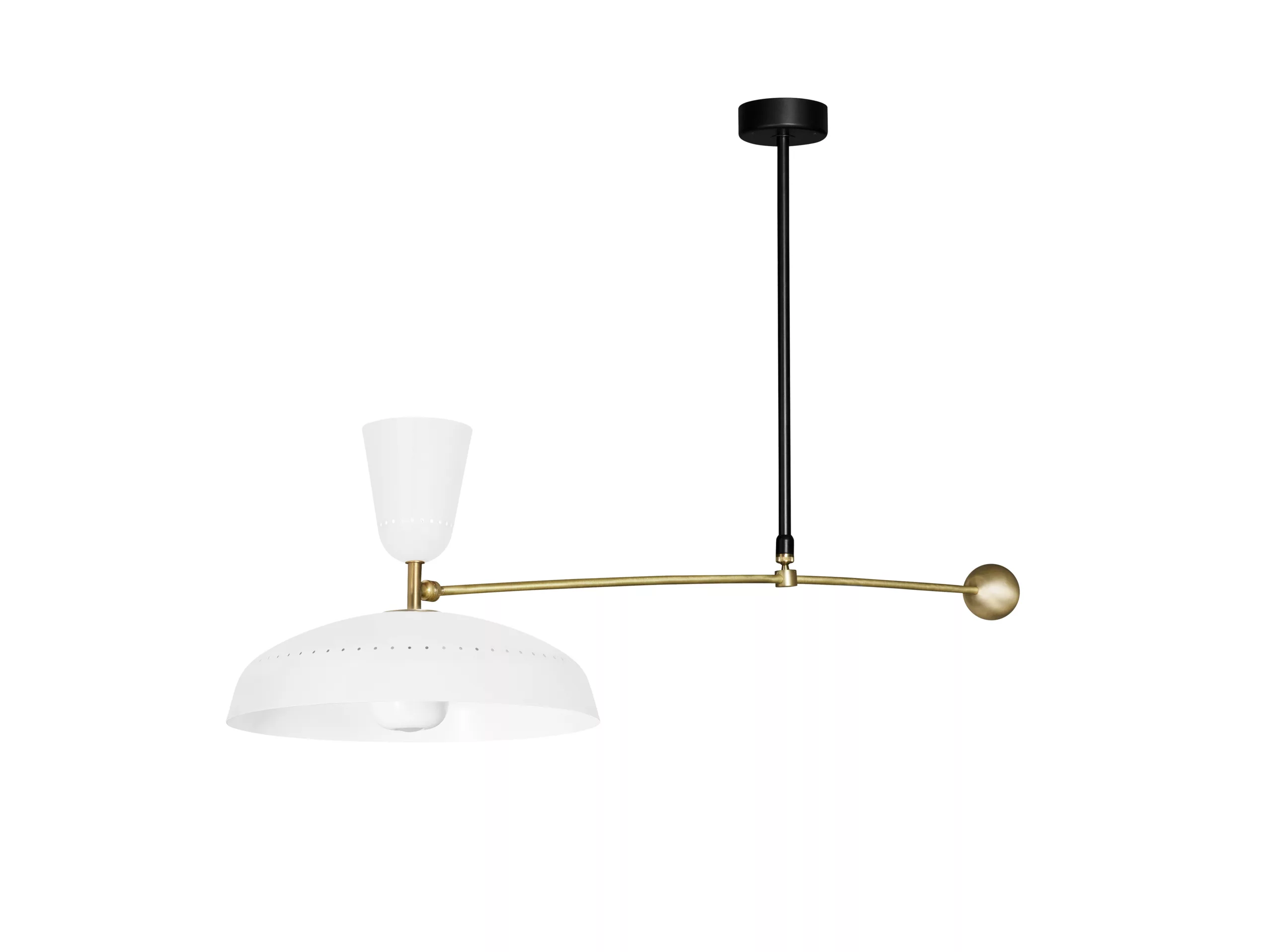 Plafonnier G1 en métal au design industriel par Pierre Guariche x Sammode