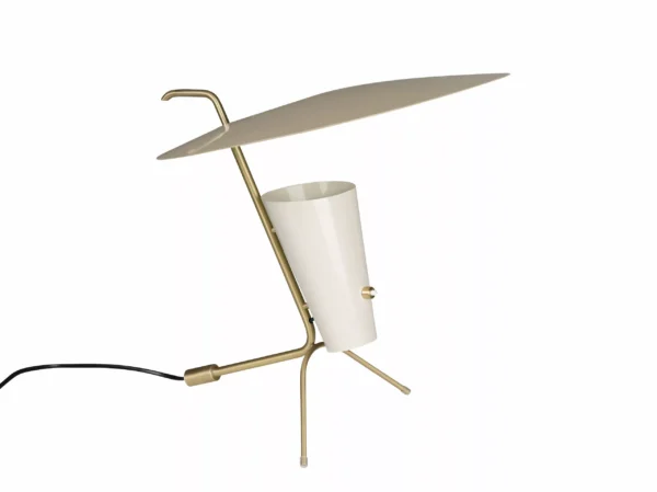 Lampe à poser G24 en laiton au design contemporain par Pierre Guariche x Sammode