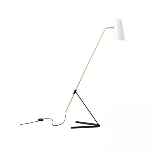 Lampadaire G21 en laiton au design contemporain par Pierre Guariche x Sammode