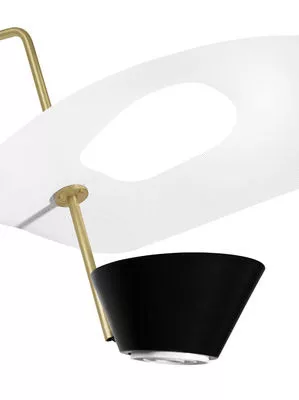 Applique murale G25 en laiton au design contemporain par Pierre Guariche x Sammode