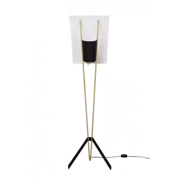 Lampadaire G30 en laiton au design contemporain par Pierre Guariche x Sammode