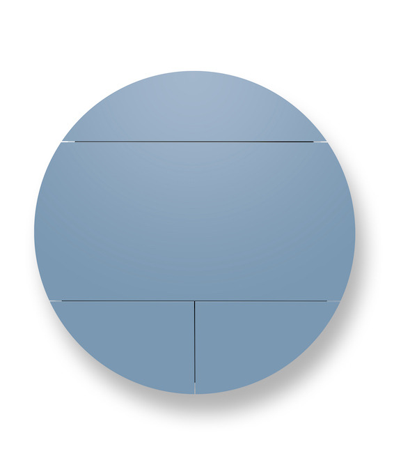 Bureau Pill Extra bleu Inesa Malafej au design scandinave Bureau mural multifonctionnel Cabinet Pill Extra bleu en bois par Inesa Malafej au design scandinave