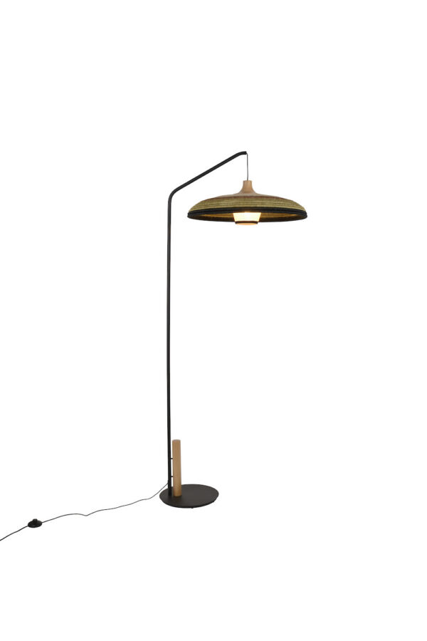 Lampadaire Grass en fibre d’abaca au design naturel par Jette Scheib x Forestier