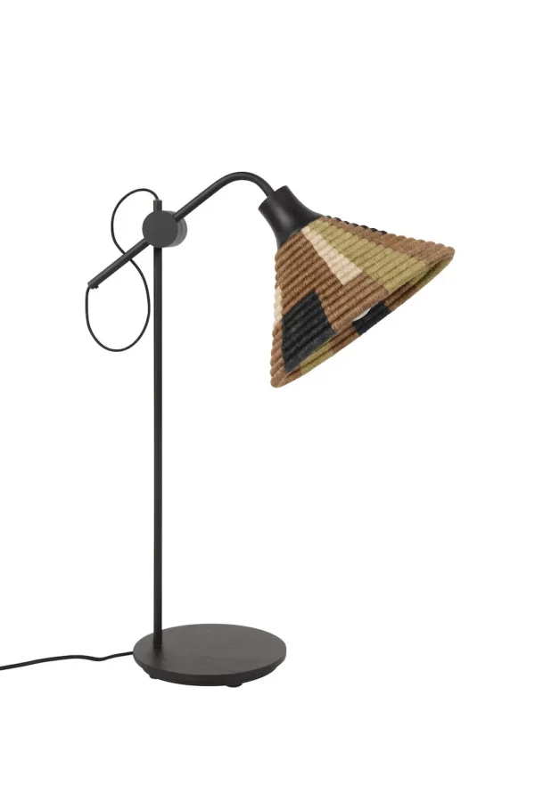 Lampe à poser Parrot en fibre d’abaca au design naturel par Jette Scheib x Forestier