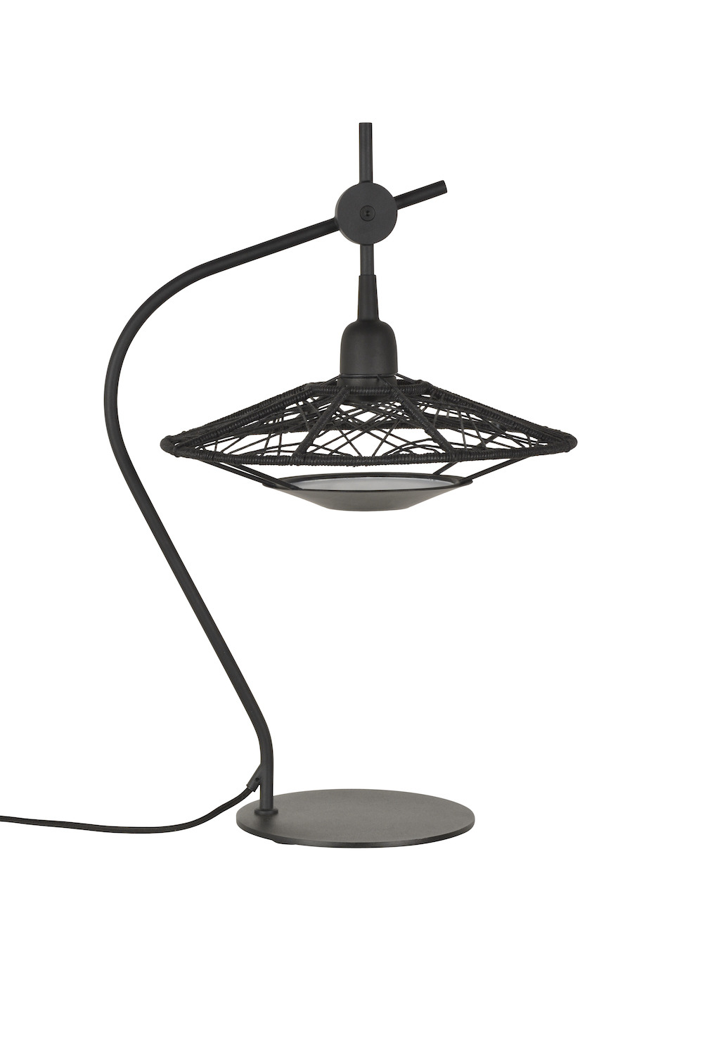 Lampe à poser Carpa en métal au design graphique par Jette Scheib x Forestier