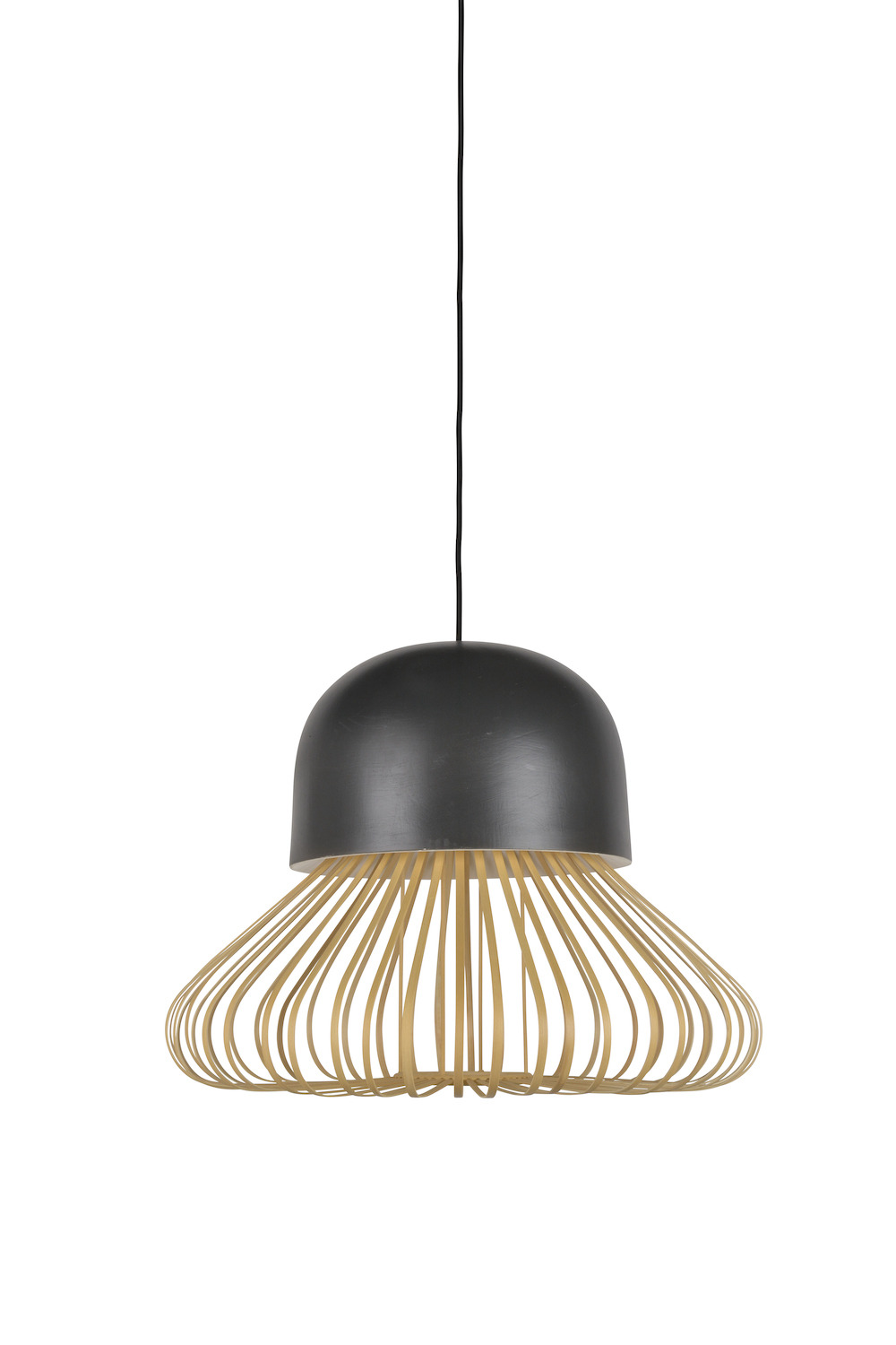 Suspension Anemos en céramique émaillée & bambou naturel au design graphique par Arik Levy x Forestier Suspension Anemos en céramique émaillée & bambou naturel au design graphique par Arik Levy x Forestier