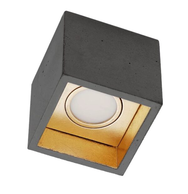 Plafonnier Design B7 Cubic en gris claire en béton par Stefan Gant x Gant Light
