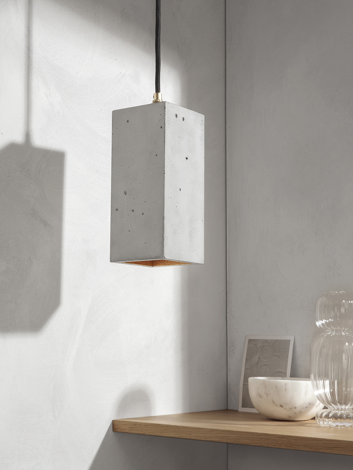 Suspension Design B2 Rectangular en béton par Stefan Gant x Gant light Suspension Design B2 Rectangular en béton par Stefan Gant x Gant light