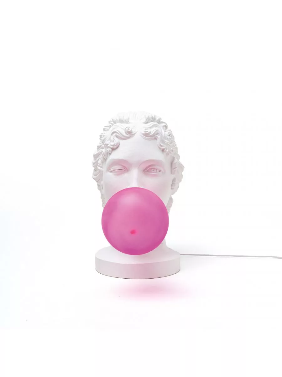 Lampe à poser Grace en forme de déesse grecque en résine blanche par UTO BALMORAL x Seletti