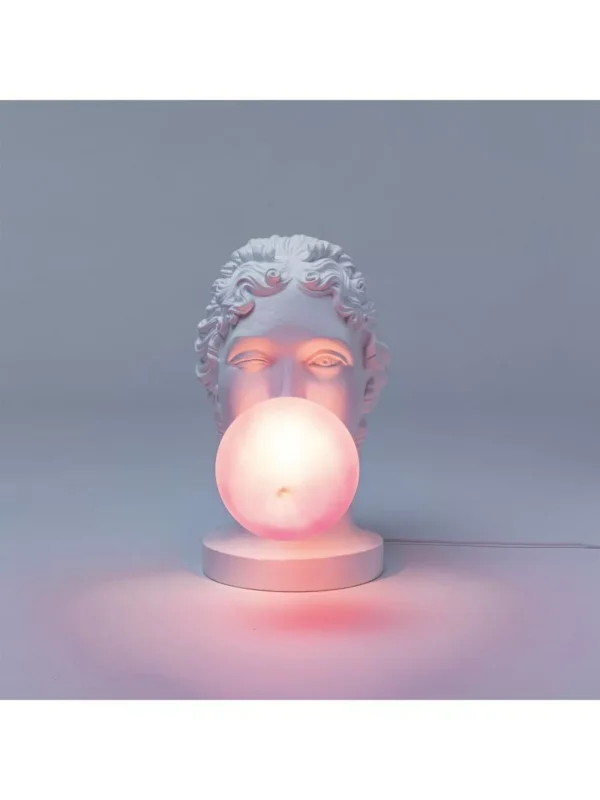 Lampe à poser Grace en forme de déesse grecque en résine blanche par UTO BALMORAL x Seletti