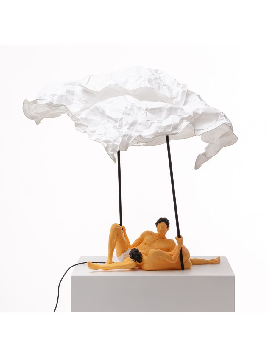 Lampe à poser Love is a verb Lea & Tony en résine par Tatiana Brodatch x Seletti
