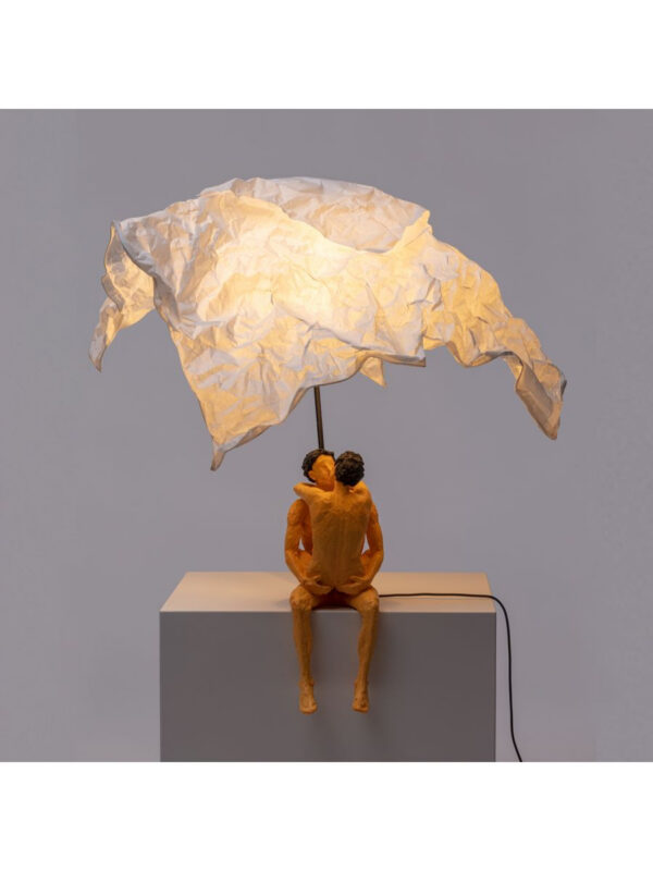 Lampe à poser Love is a verb Max & Roberta en résine par Tatiana Brodatch x Seletti