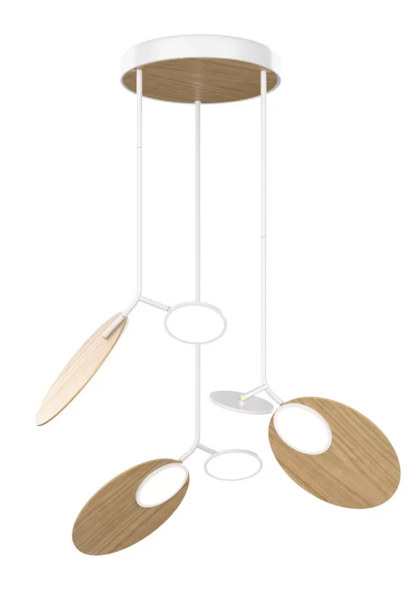 Plafonnier triple Ballon blanc LED au design scandinave par Tunto