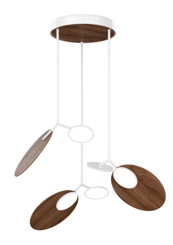Plafonnier triple Ballon blanc LED au design scandinave par Tunto