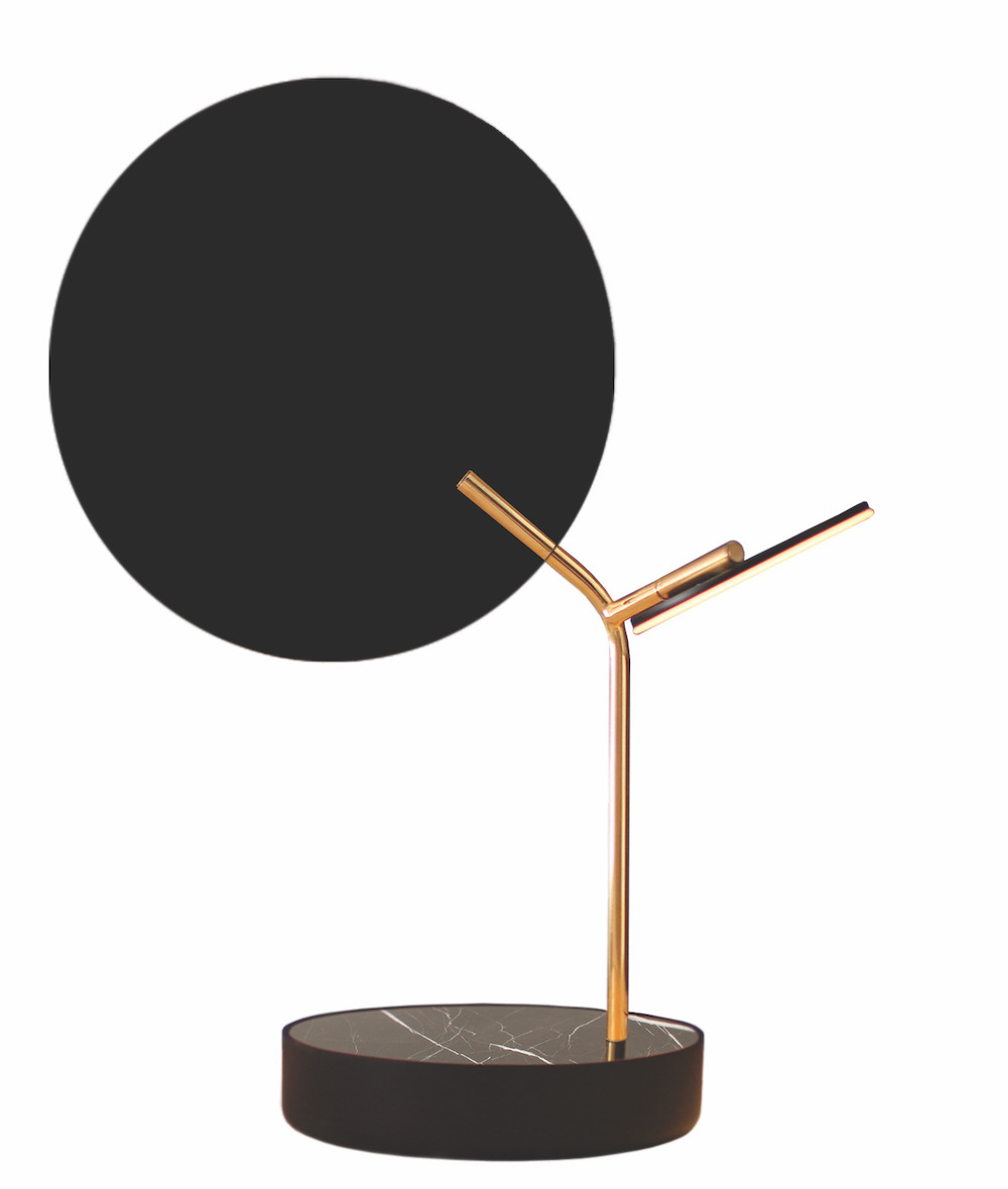 Lampe à poser Ballon noir LED au design scandinave par Tunto
