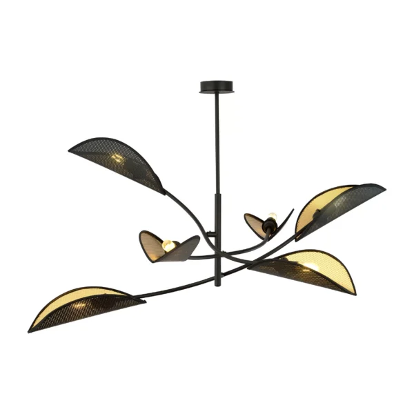 Plafonnier Tulipe 6 en métal au design contemporain par Emibig