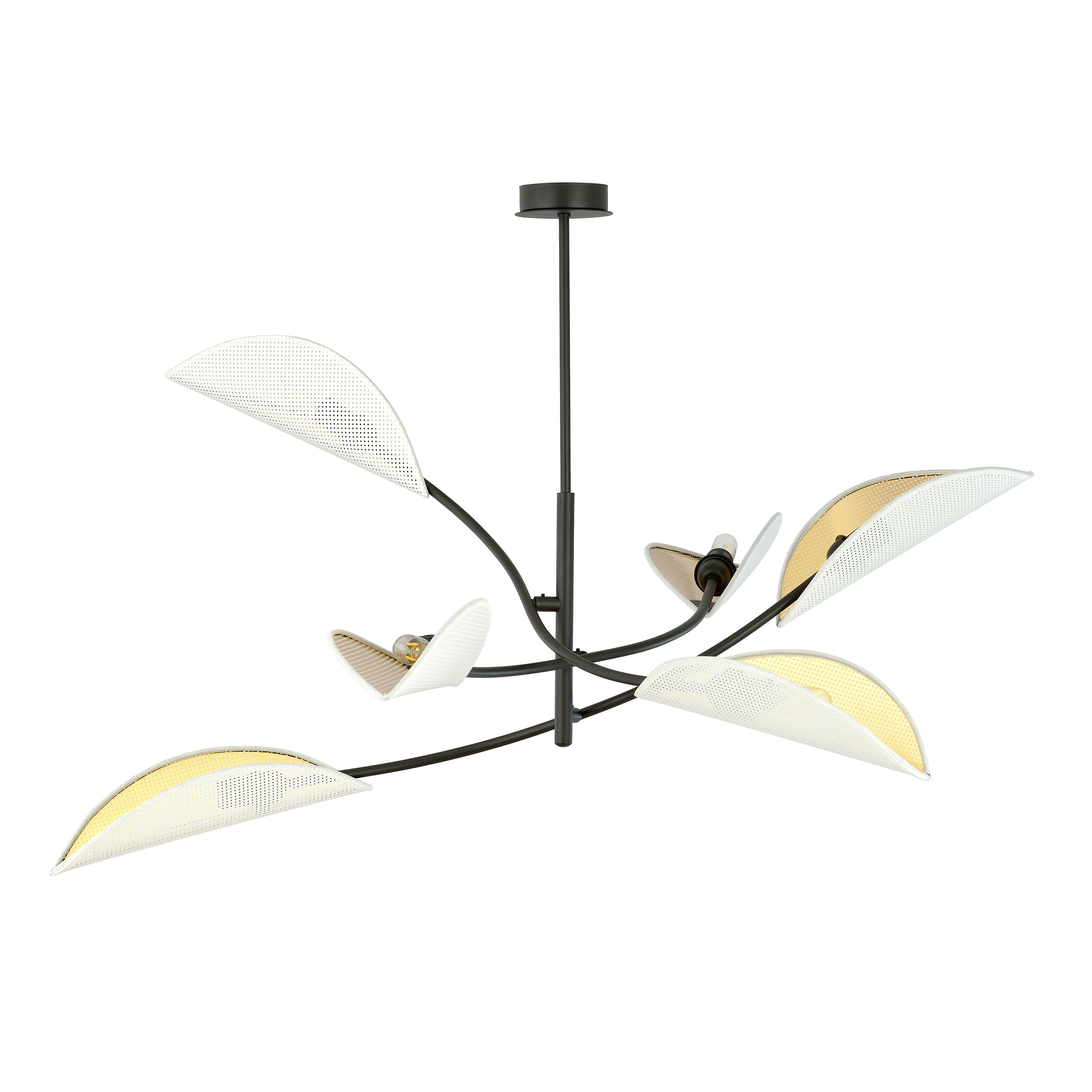 Plafonnier Tulipe 6 en métal au design contemporain par Emibig