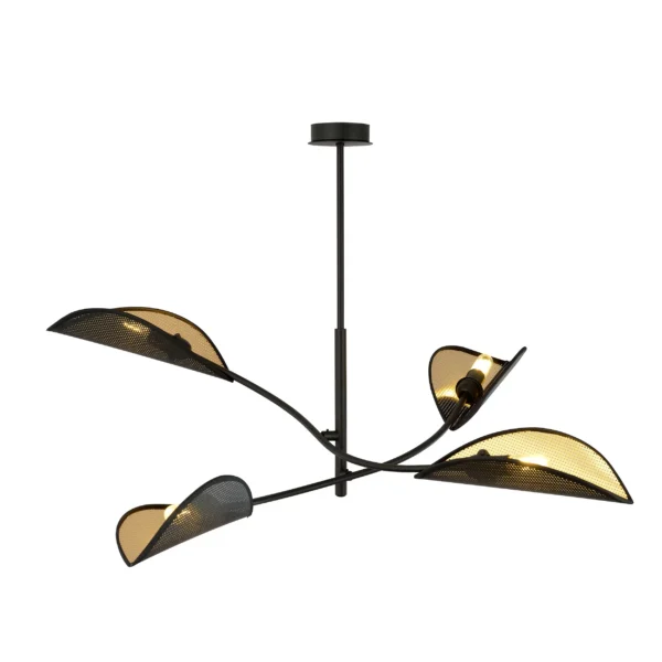 Plafonnier Tulipe 4 en métal au design contemporain par Emibig
