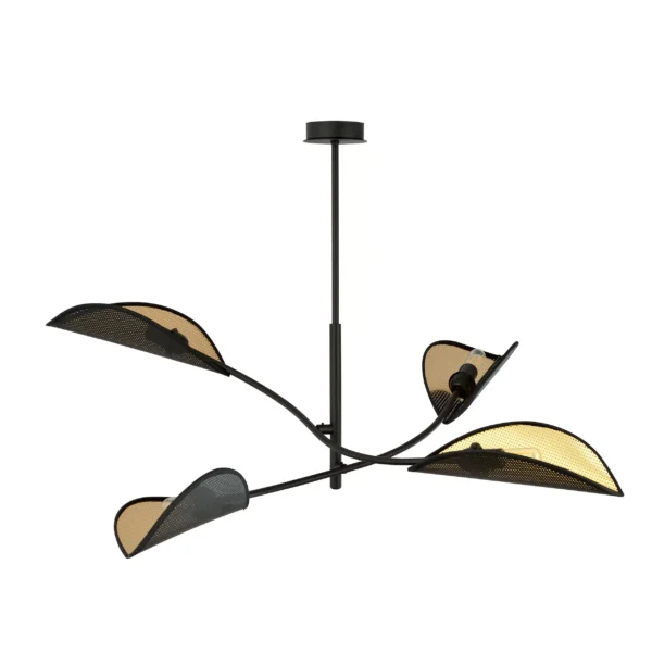 Plafonnier Tulipe 4 en métal au design contemporain