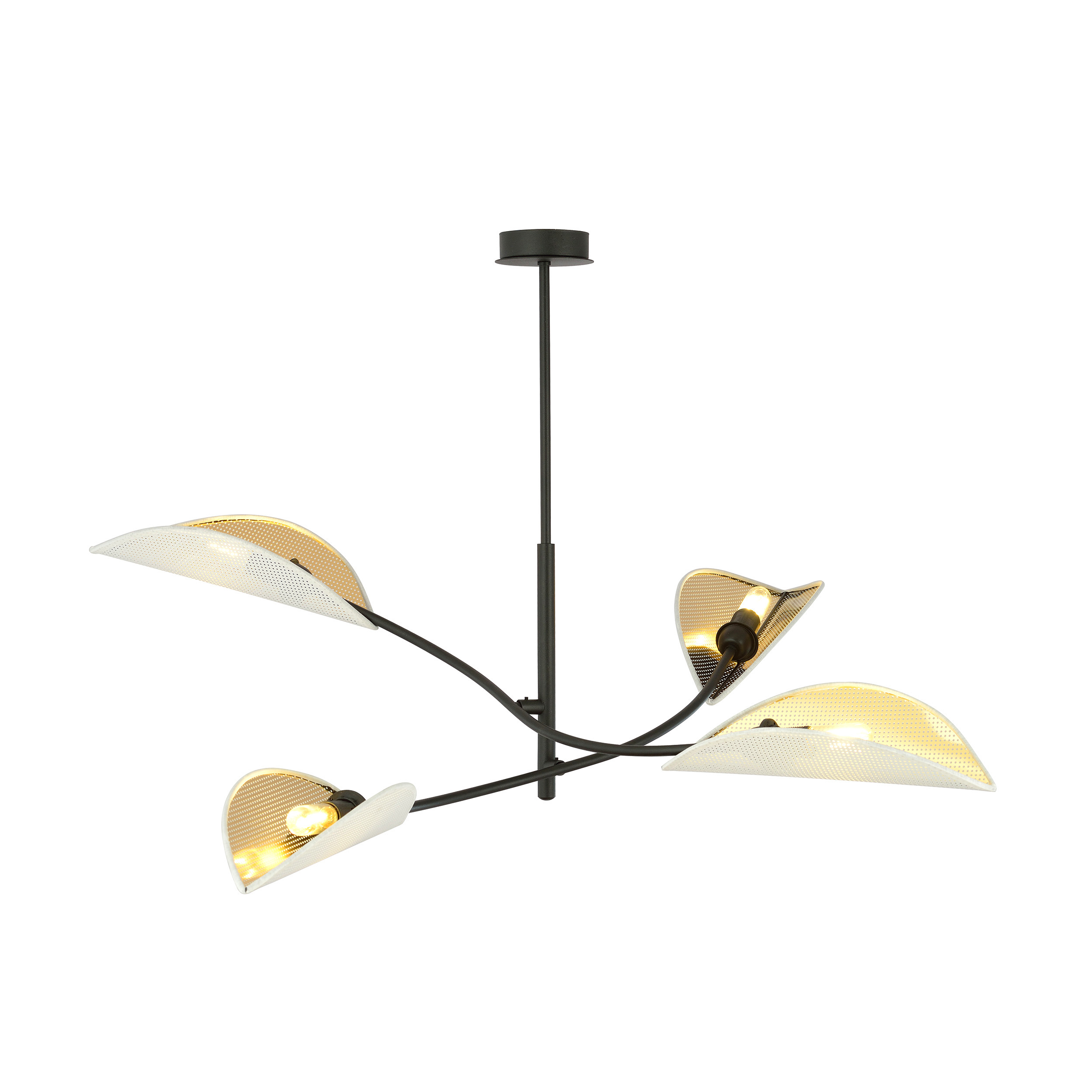 Plafonnier Tulipe 4 en métal au design contemporain par Emibig