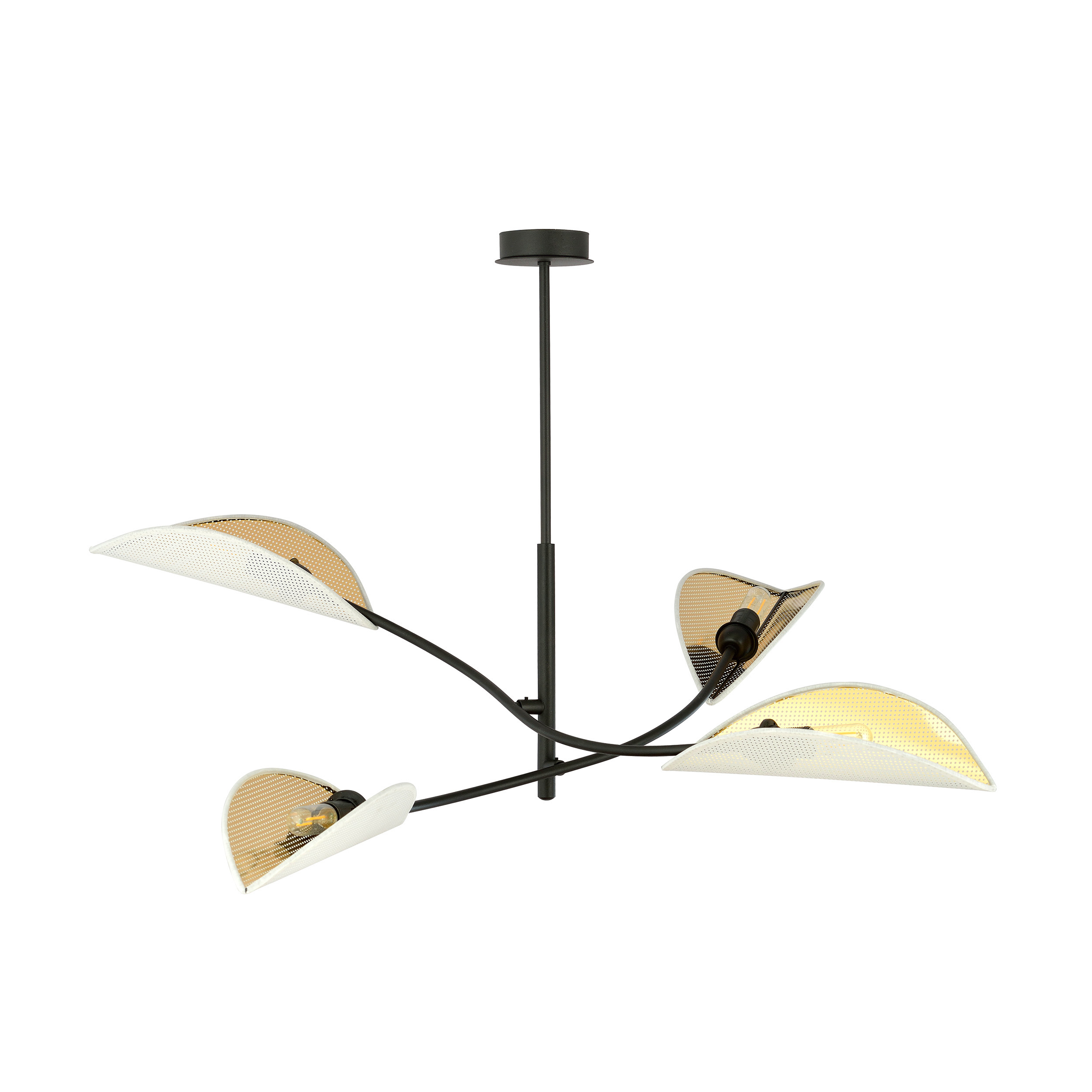 Plafonnier Tulipe 4 en métal au design contemporain par Emibig