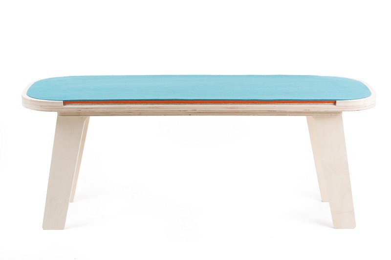 Banc d'intérieur contemporain Slim Touch en bois Banc d'intérieur contemporain Slim Touch en bois