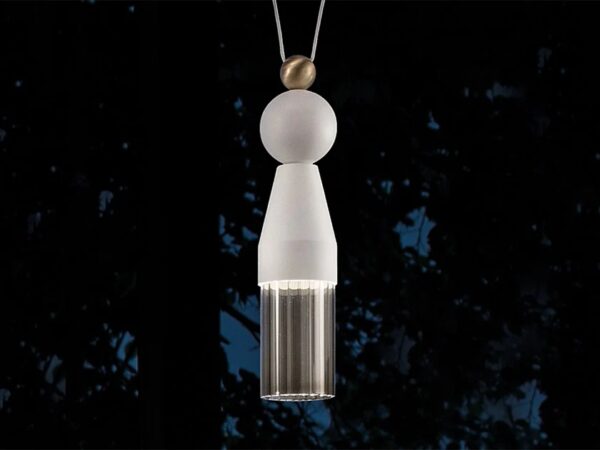 Suspension Nappe N0 en métal et verre par Marco Zito X Masiero