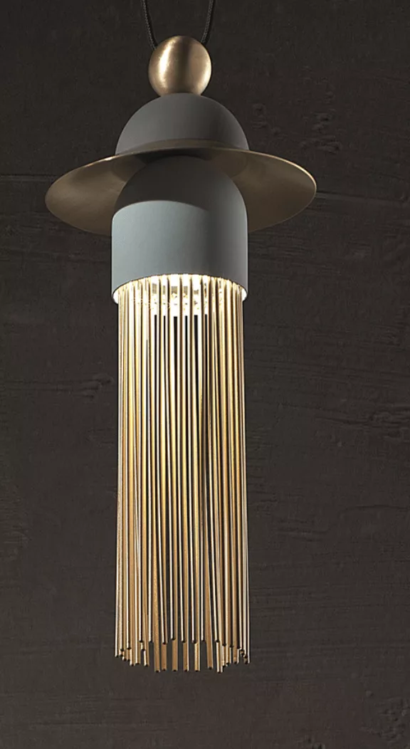 Suspension Nappe N1 en métal et verre par Marco Zito X Masiero Suspension Nappe N1 en métal et verre par Marco Zito X Masiero