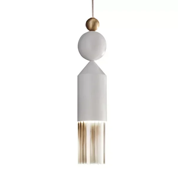 Suspension Nappe N4 en métal et verre par Marco Zito X Masiero