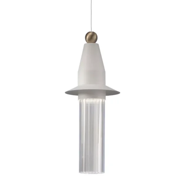 Suspension Nappe N5 en métal et verre par Marco Zito X Masiero