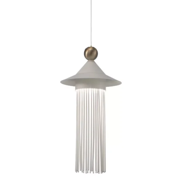 Suspension Nappe N6 en métal et verre par Marco Zito X Masiero