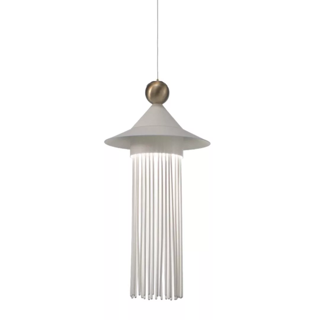Suspension Nappe N6 en métal et verre par Marco Zito X Masiero